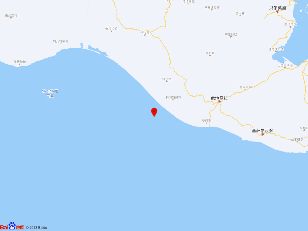 墨西哥（北纬17.60度，东经-97.40度）发生5.5级地震